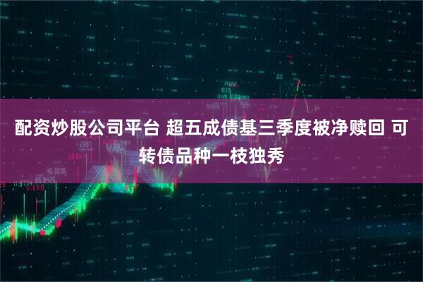 配资炒股公司平台 超五成债基三季度被净赎回 可转债品种一枝独秀