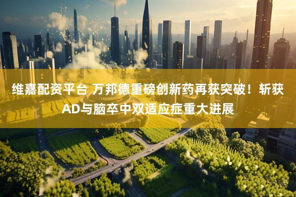 维嘉配资平台 万邦德重磅创新药再获突破！斩获AD与脑卒中双适应症重大进展